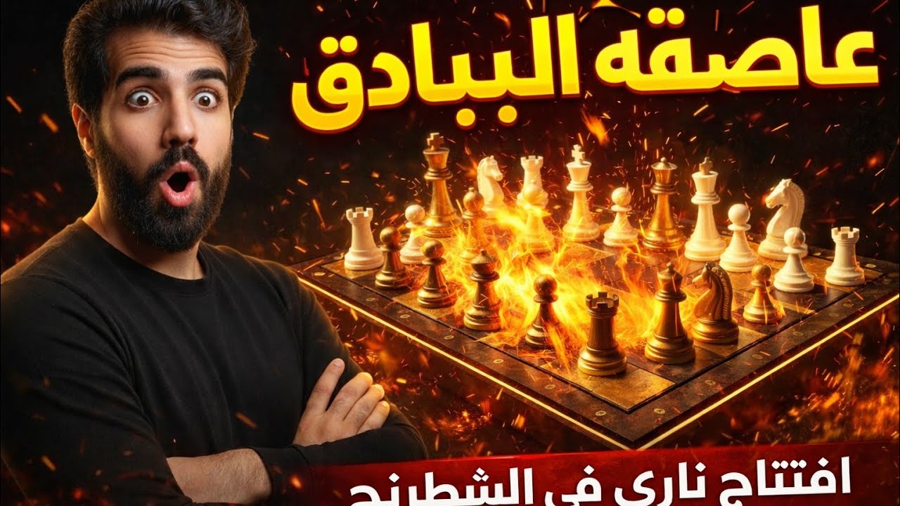 انتصار ساحق في الشطرنج باستخدام افتتاح عاصفة البيادق🔥 #شطرنج #chess 