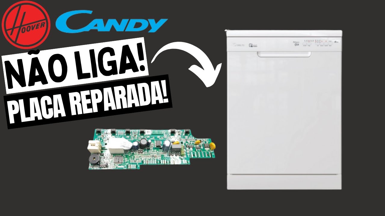 Máquina de lavar loiça Candy/Hoover não liga