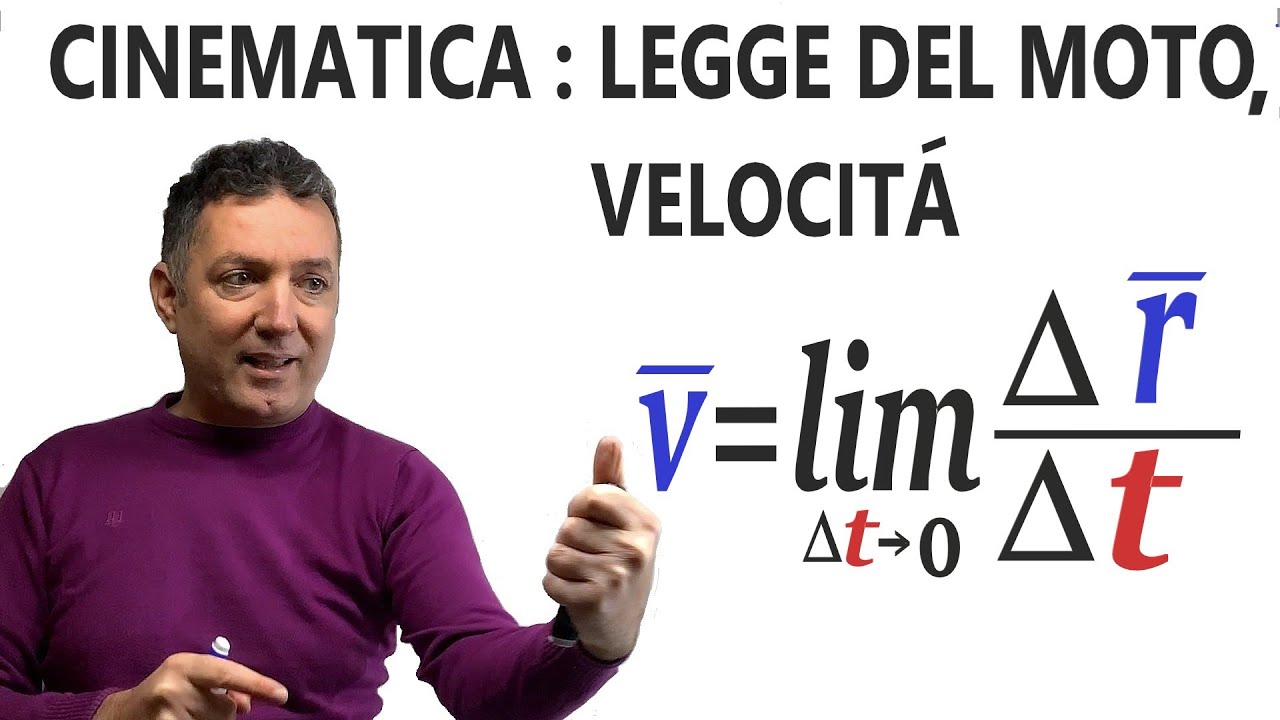 Cinematica : velocità e legge del moto