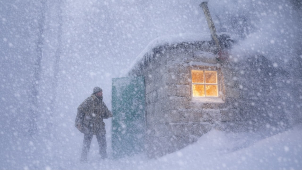 Surviving a SNOWTORM in an abandoned stone house | The Most Violent Snowstorm Ever | Episode 3