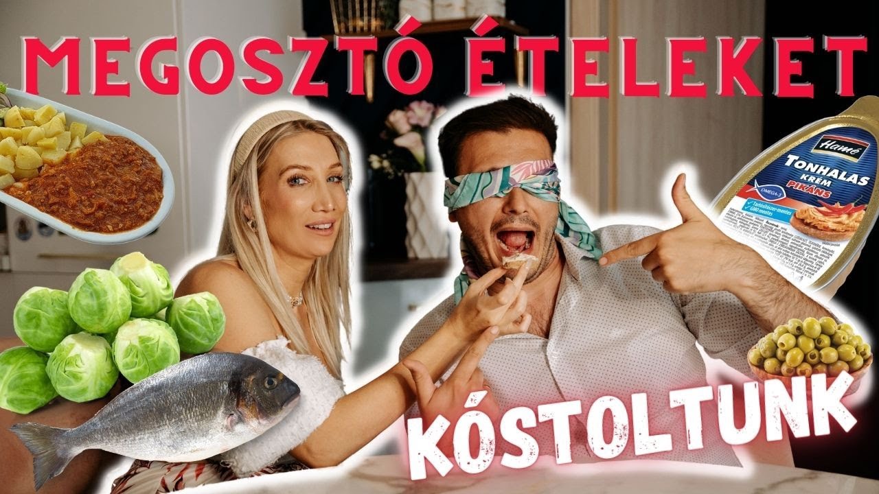 MEGOSZTÓ ÉTELEKET KÓSTOLTUNK LACIVAL - VAJON VÁLTOZOTT AZ ÍZLÉSÜNK ?! | ALEXY VIVI