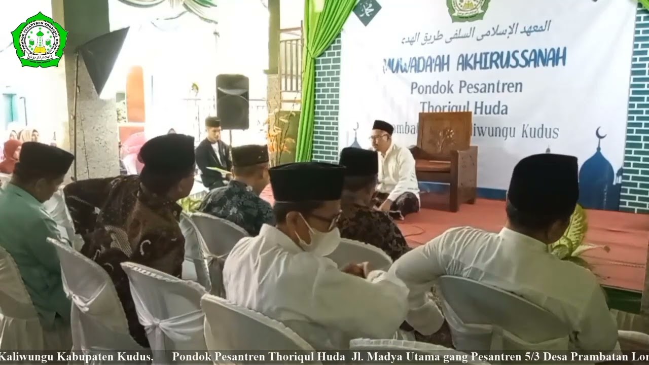 Sambutan Wali Santri oleh  bapak Ali Mujandi dalam acara Haflah Akhirussanah PPTH Kudus