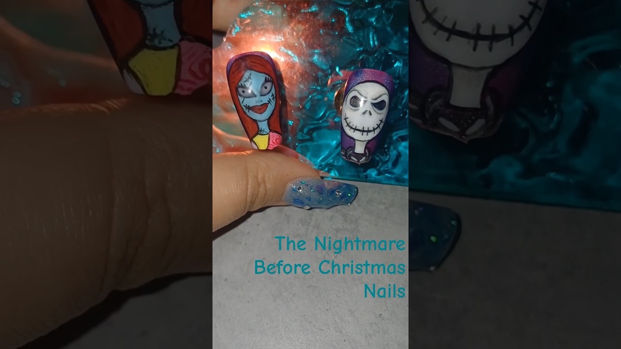 First Time Doing Detailed Character Nail Art | Inspired by a Tutorial 💅 