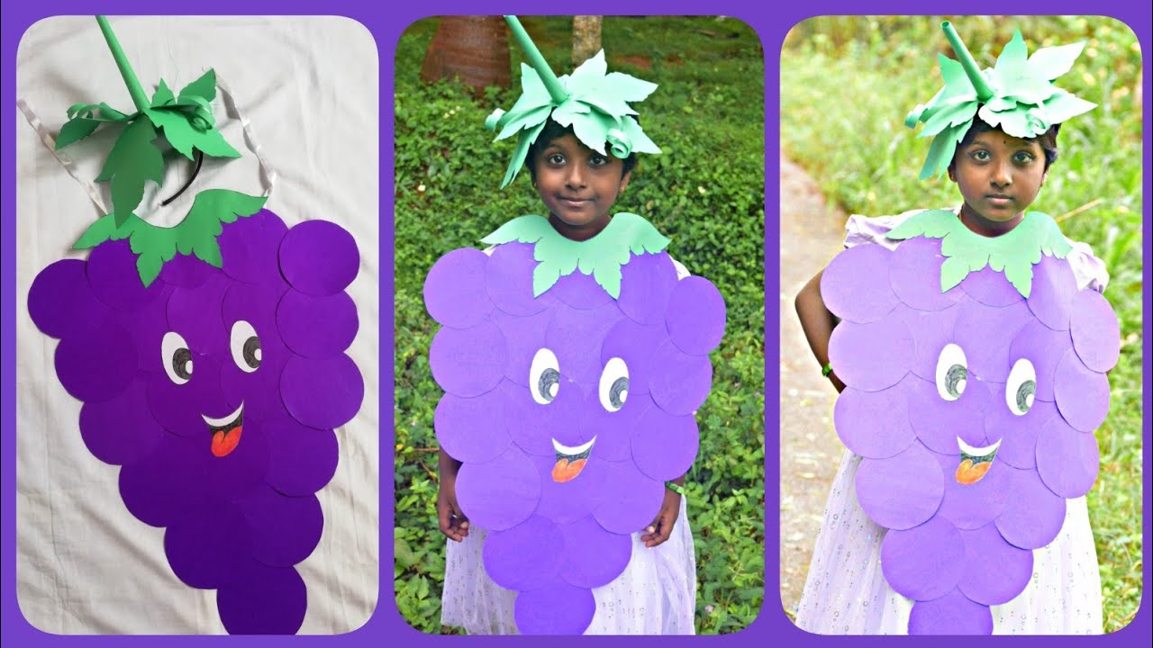 Grapes fancy dress for kids