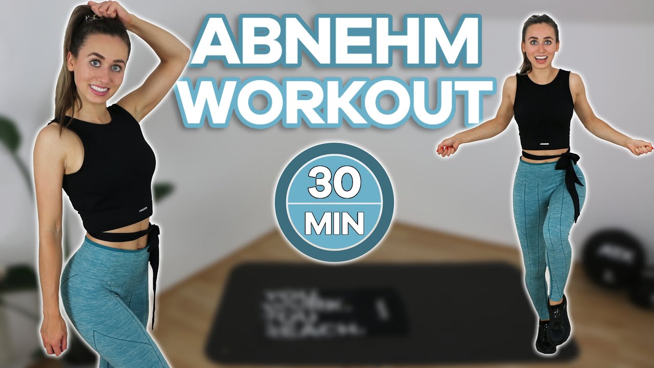 30 Min. WOHNZIMMER ABNEHM WORKOUT | HIIT Workout (+ Warm Up & Cool Down)