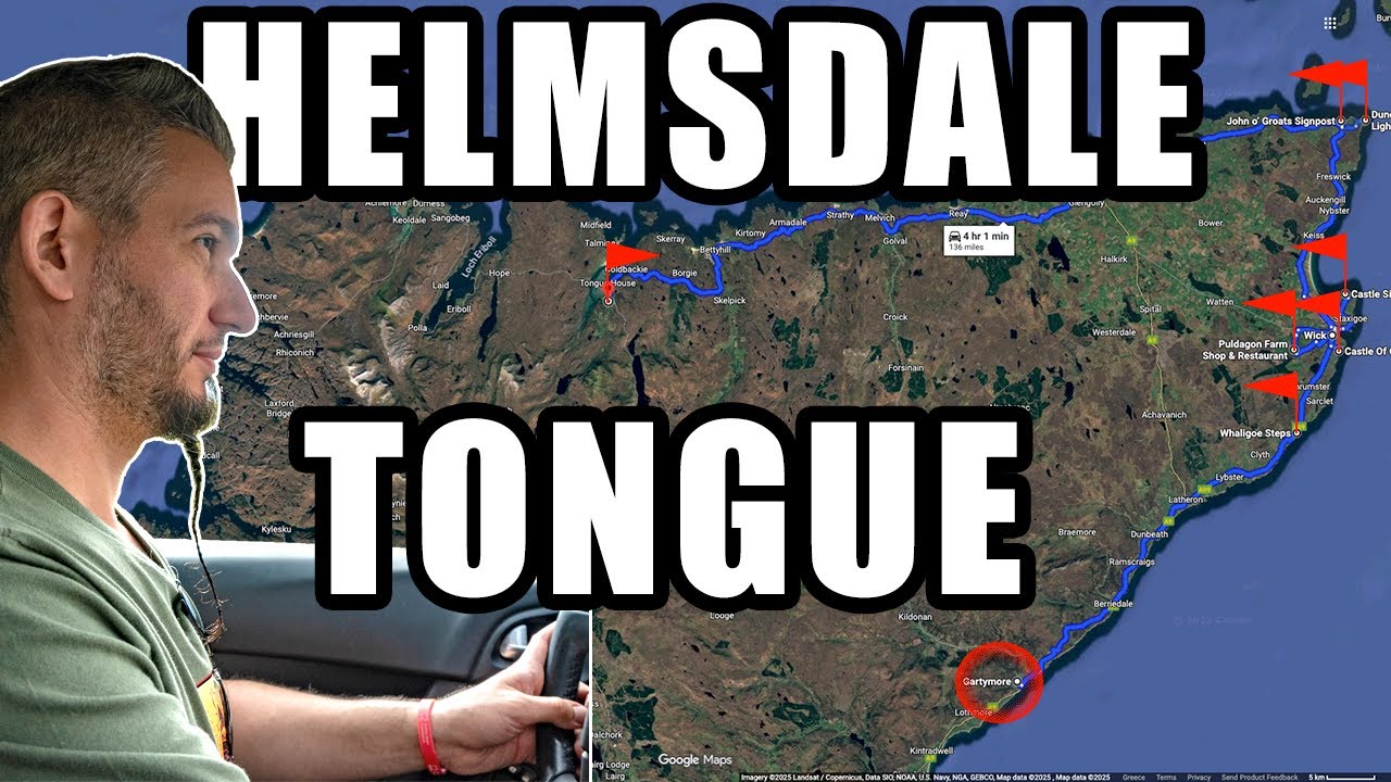 Reaching the most NORTHEASTERLY part of British mainlands 🧭 Gartymore – Tongue Road Trip 🚙