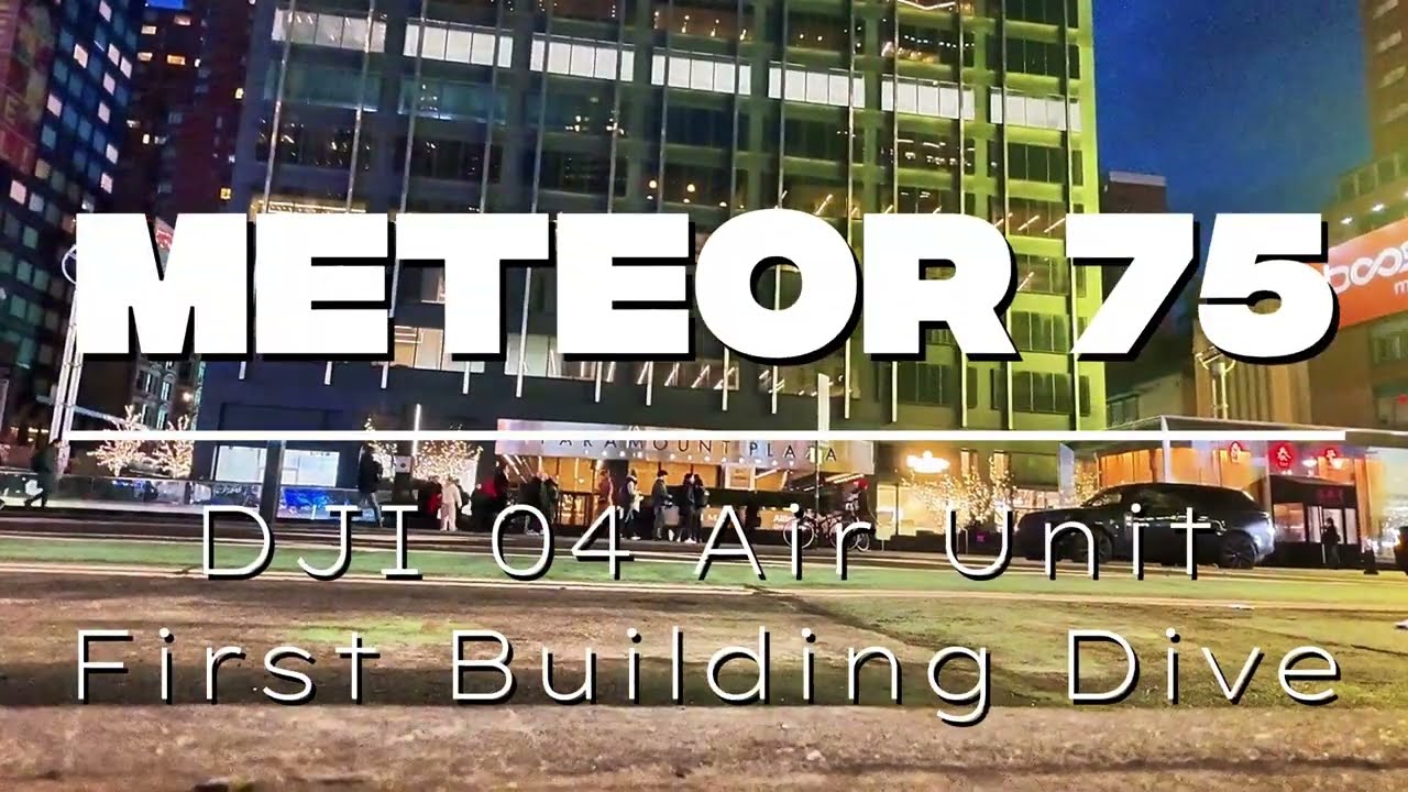 First Building Dive with DJI 04 Air Unit on the Betafpv Meteor 75 Pro