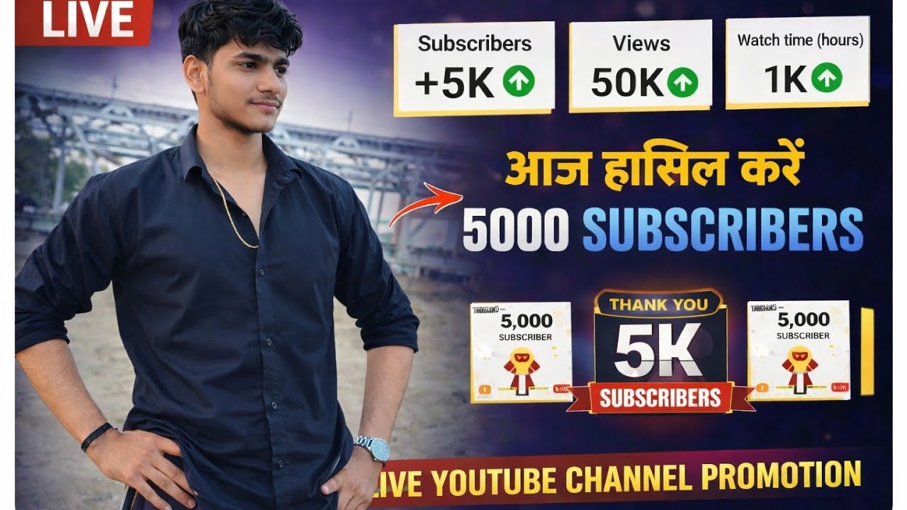 @sohil khan is live!🔥🎉आज ही पूरे करो 5K Subscribers | Live Free Promotion 🧧🚀 return subscribe 🙏