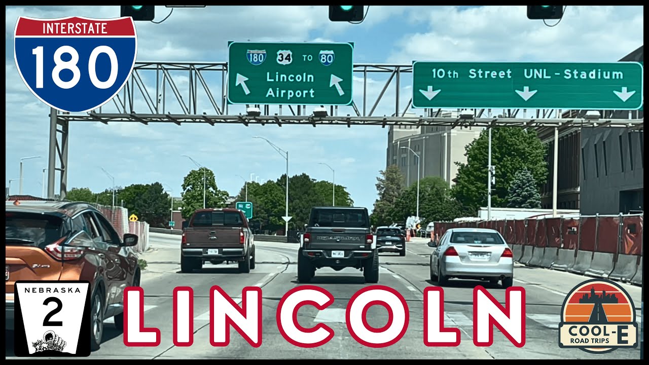 Lincoln, Nebraska Freeways: N-2 South Beltway to US-77 to I-80 and I-180