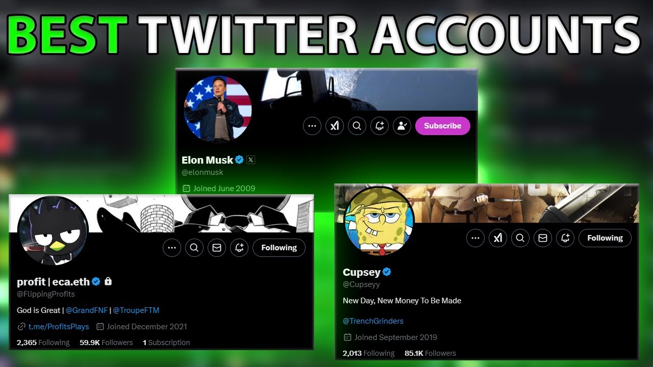 BEST ACCOUNTS to Follow for a MEMECOIN TWITTER TRACKER! (LIKE REDWITHBAG)