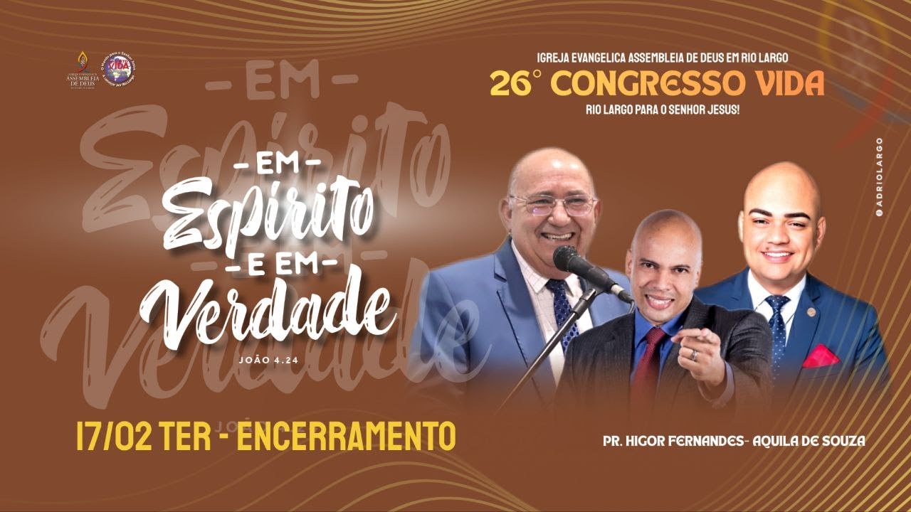 CONGRESSO VIDA 2026 | 17/02 ENCERRAMENTO #projetovida