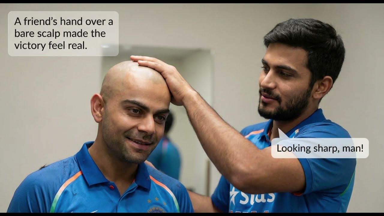 Virat Kohli’s Full Head & Beard Shave AI #mottai #headshave #gundu #takla #mundan #kohli 