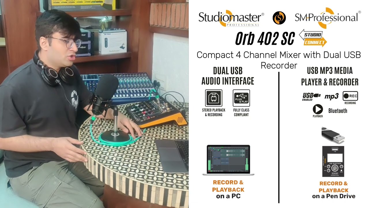 Orb 402 SC #Audio #Mixer Demo (Hindi)