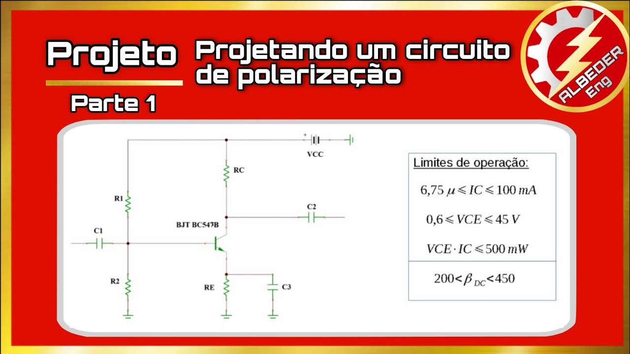 Projeto - Projetando um circuito de polarização por divisor de tensão (Parte 1)