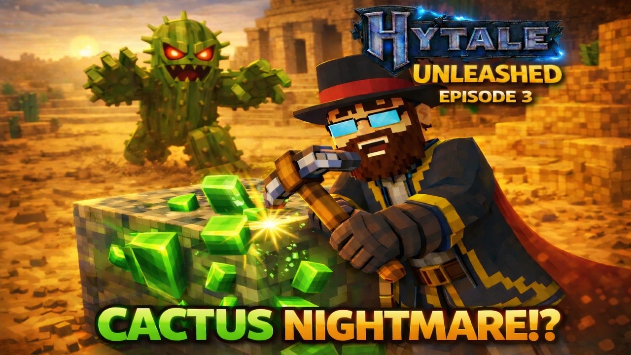 Hytale Unleashed - Episode 3 | Cactus Nightmare!?🌵 (Zone 2)