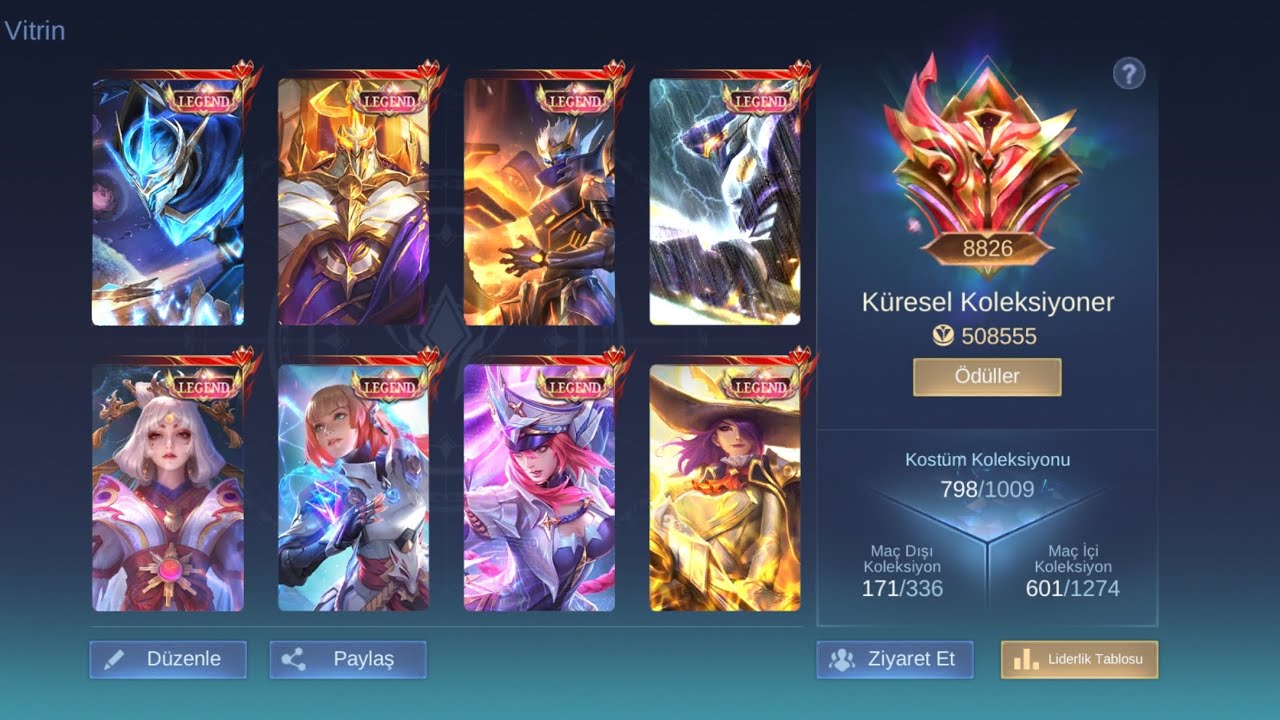 KÜRESEL MÜTHİŞ DOLU MOBİLE LEGENDS HESABI 