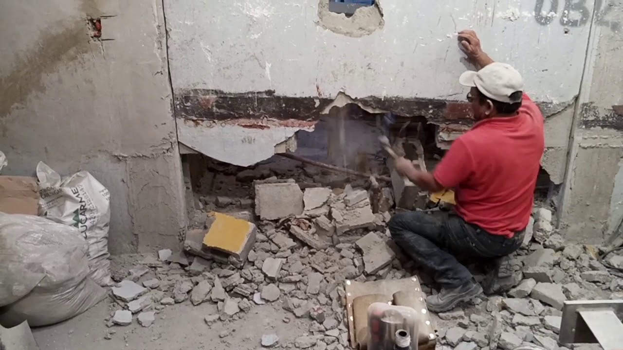 cómo demoler un muro rápido y fácil