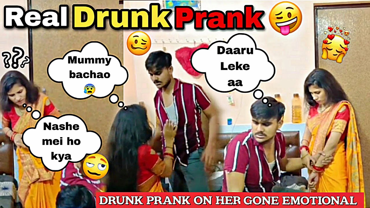 Drunk Prank On Her Front Of Family || Gone Emotional || #prankon #indianwife || SakshiBabaOfficial