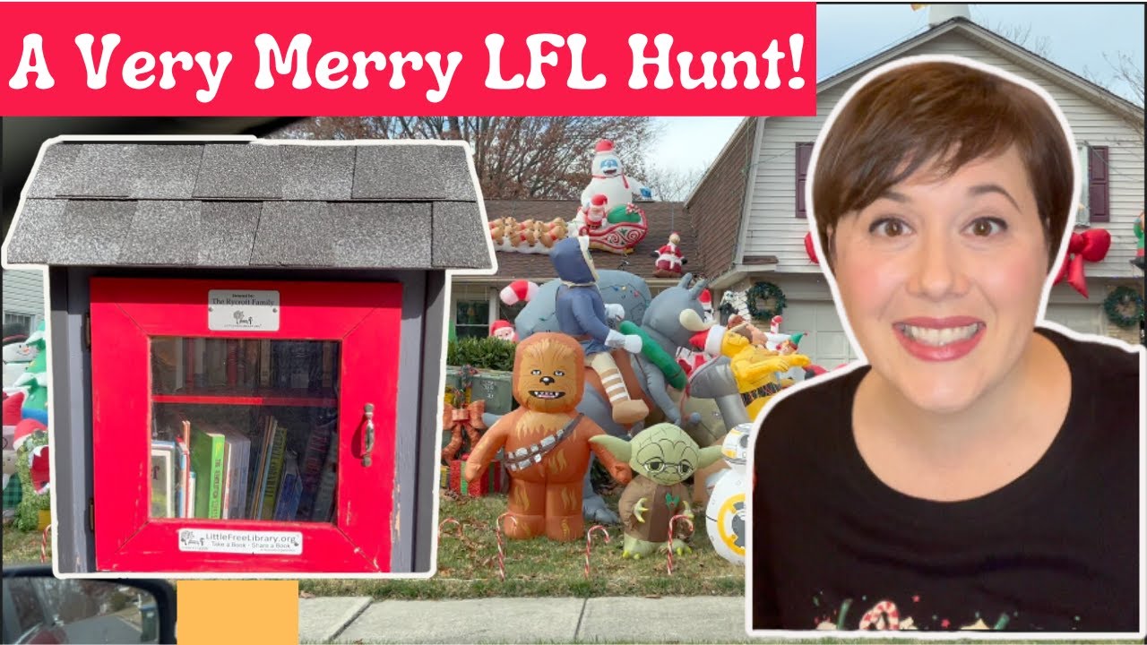 Little Free Library Hunt With Me!🎄 Used Book Hunting 🎅🏻