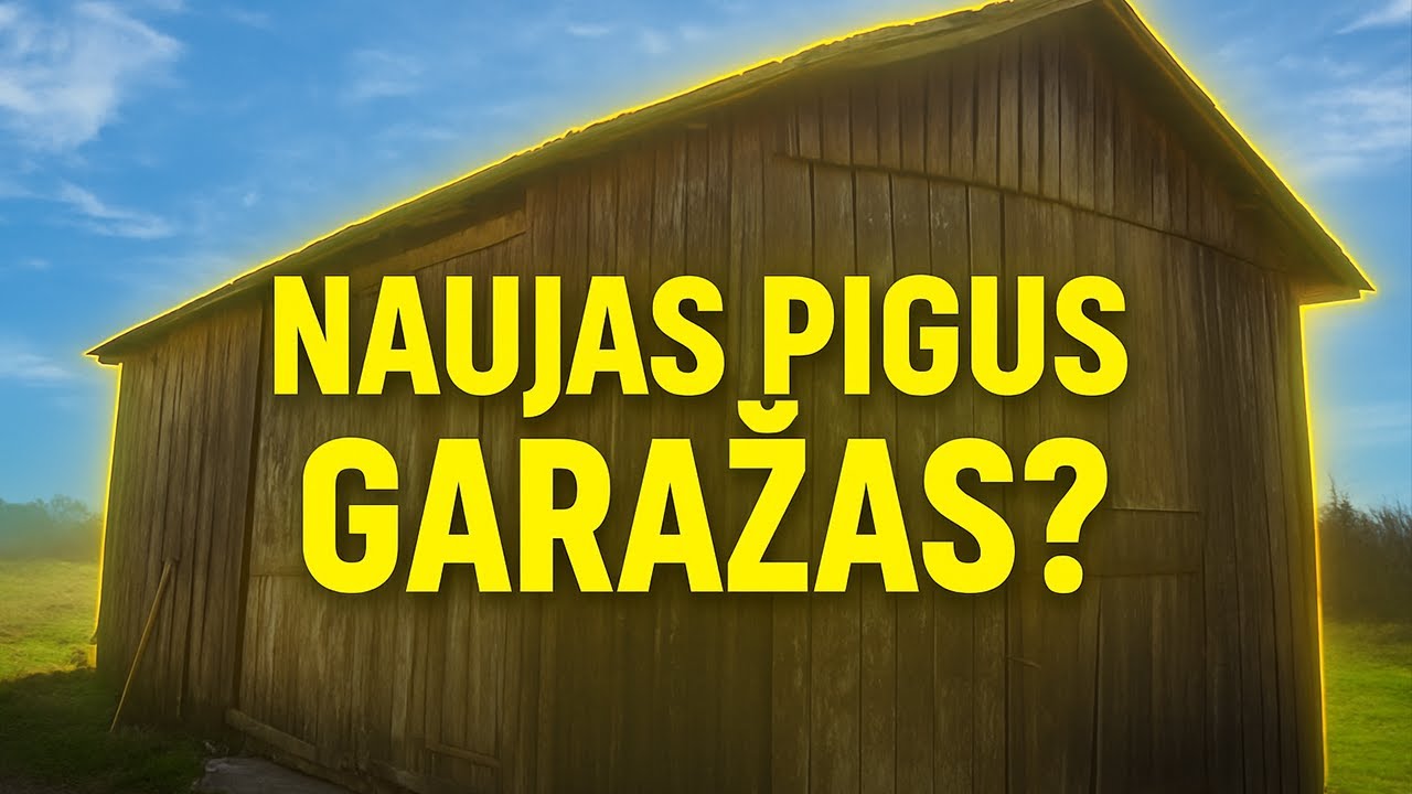 NAUJAS PIGUS GARAŽAS? Seno Pastato Neįtikėtina Transformacija!
