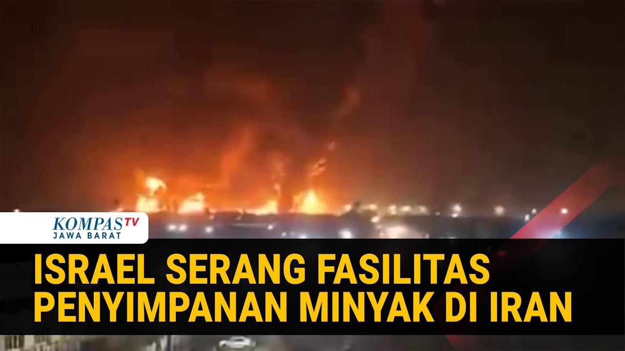 Asap Mengepul! Serangan Israel Hantam Kilang Minyak Teheran 3 Depot Terbakar