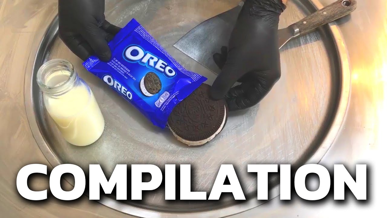 OREO Ice Cream Rolls (Compilation) | best of how to make Oreo Ice Cream rolled dessert recipe / ASMR