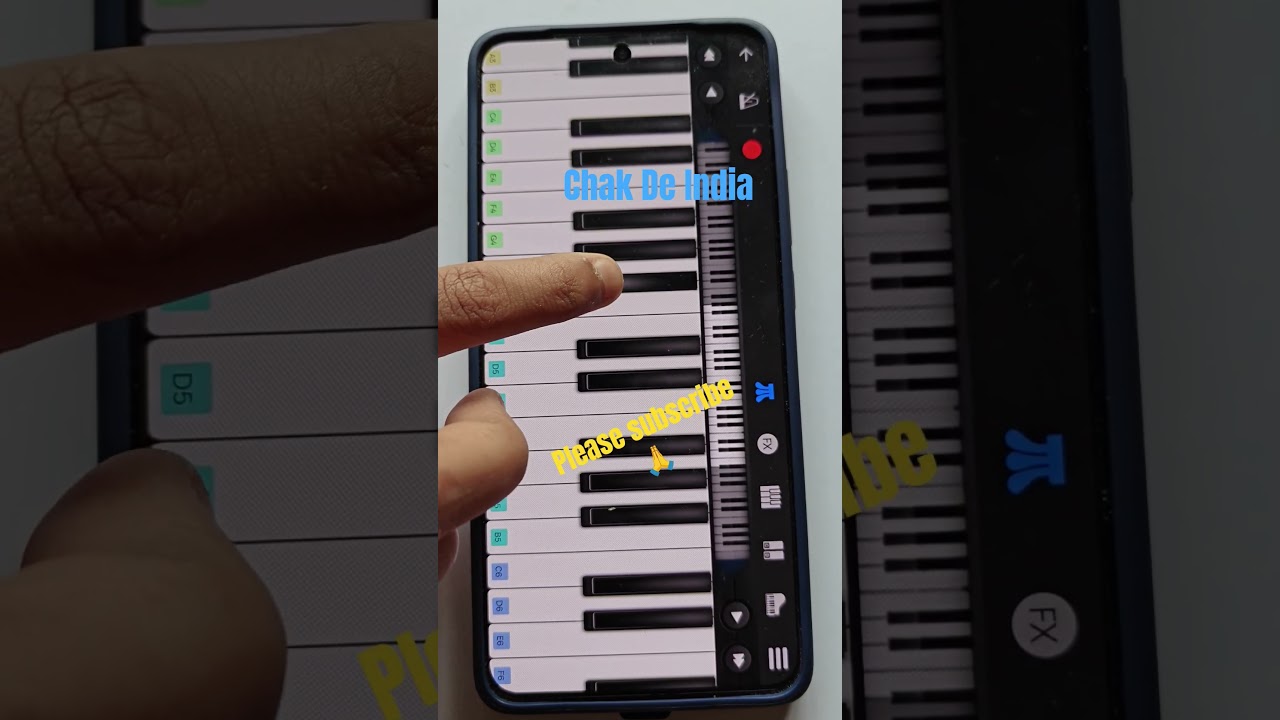 Chak De India Title Track Republic Day song Easy Piano Tutorial notes 