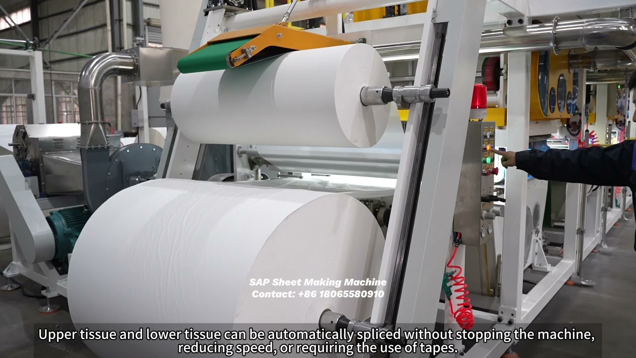 Automatic Ultra-thin Diapers Sanitary Pads Absorbent Core SAP Paper Sheet Making Machine