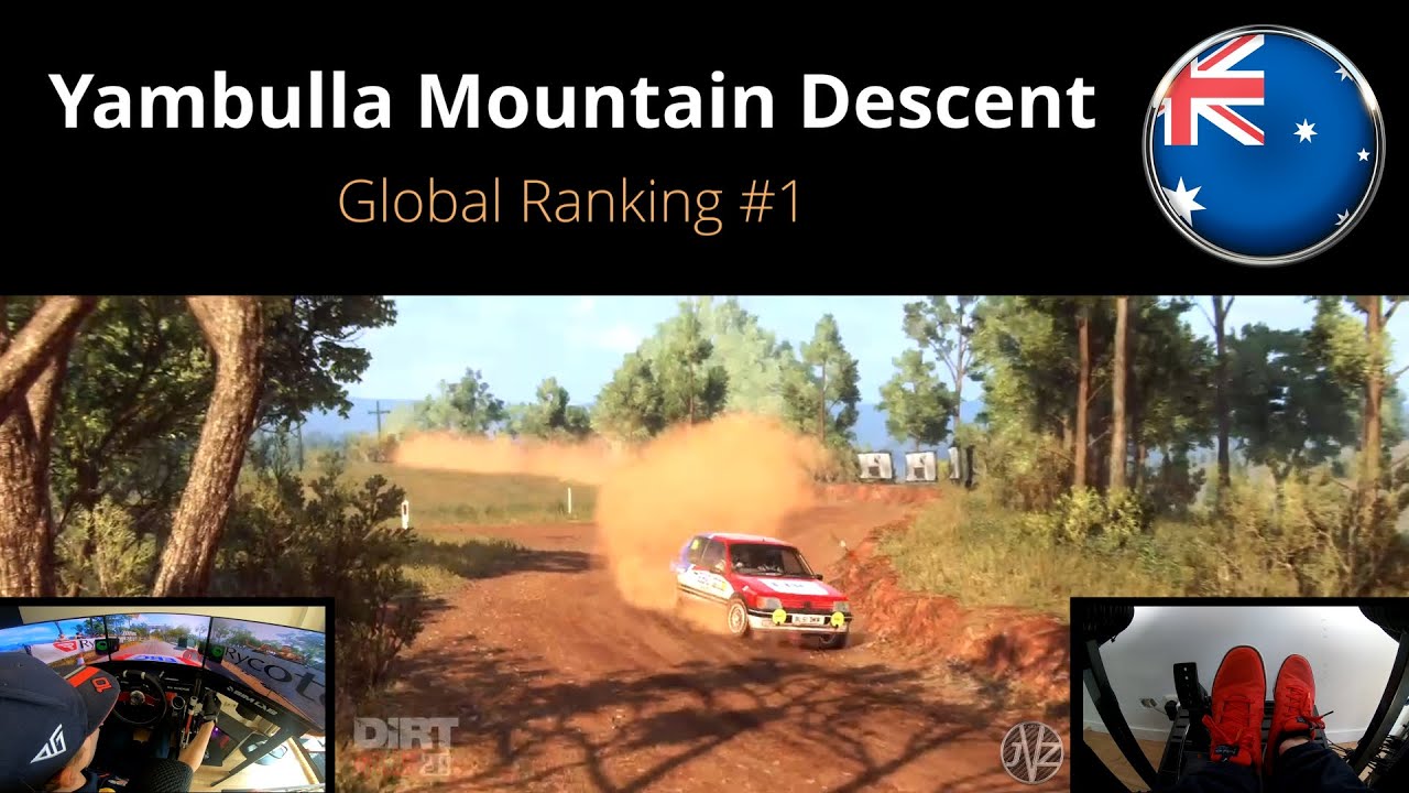 DiRT Rally 2.0 | WORLDRECORD Yambulla Mountain Descent | Peugeot 205 GTI | Fanatec DD1