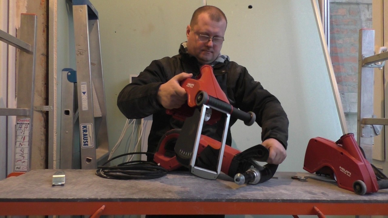 Переоборудование алмазной отрезной машины hilti dch 230 в штроборез dch 180 sl.