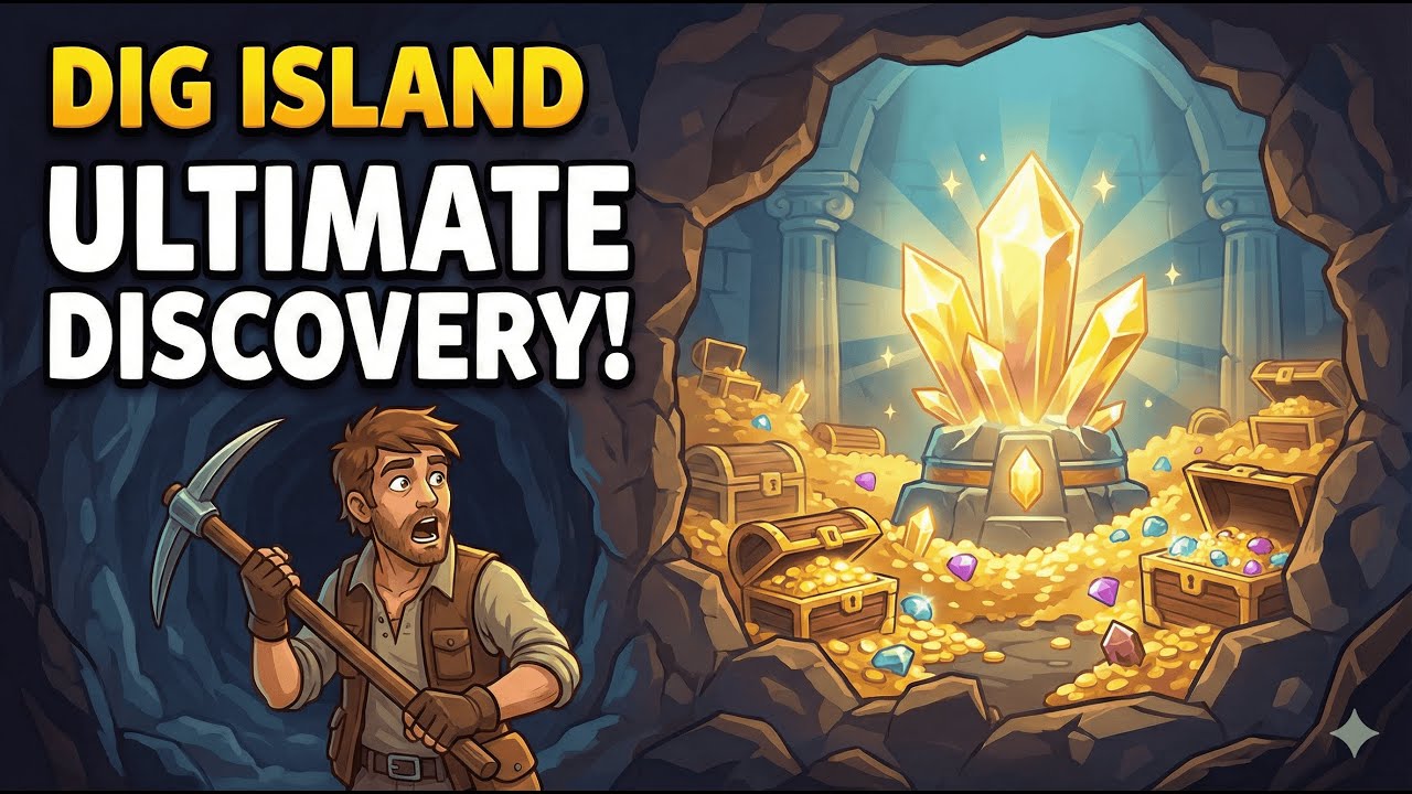 I DUG A HOLE AND FOUND THIS!? 😱 (Dig Island)