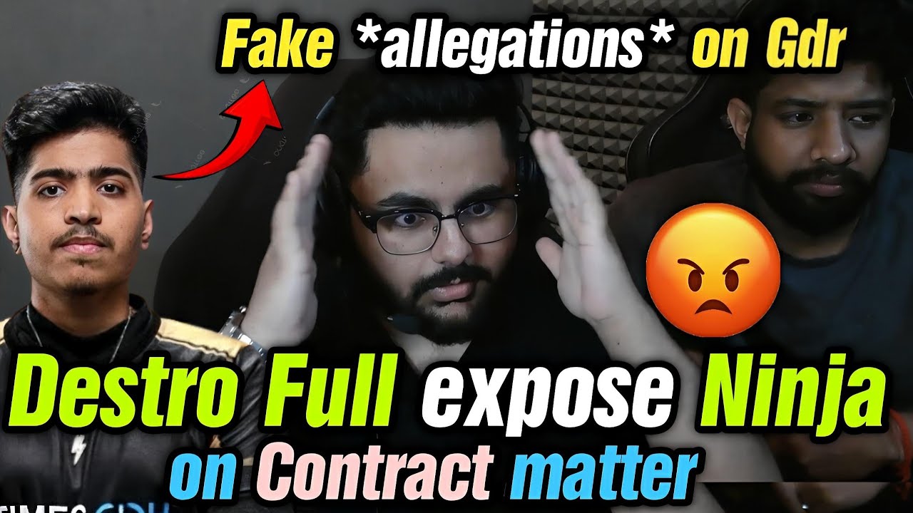Destro full exposed NinjaJod and RntTx 🥵 Explain whole matter behind contract issue ✅