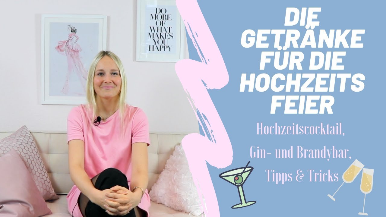 Die Getränke für die Hochzeitsfeier – Ginbar, Hochzeitscocktail und Co.