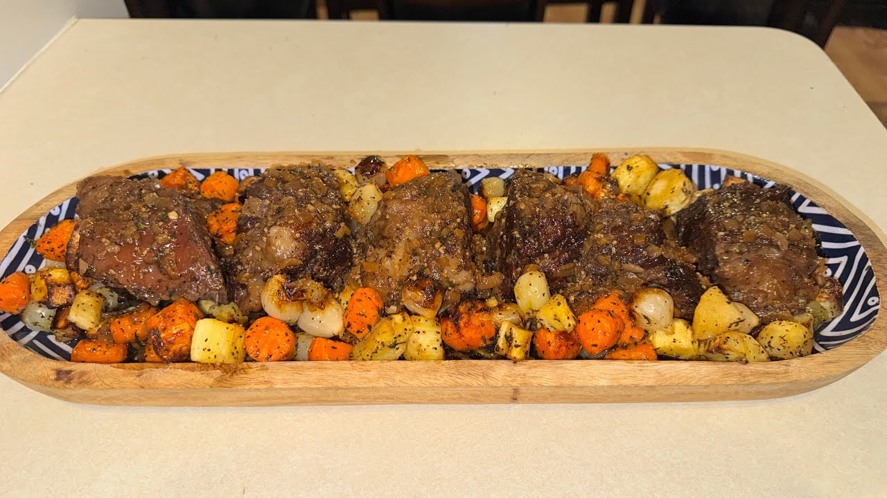 Beef Short Ribs and Root Vegetables in Ninja Foodi