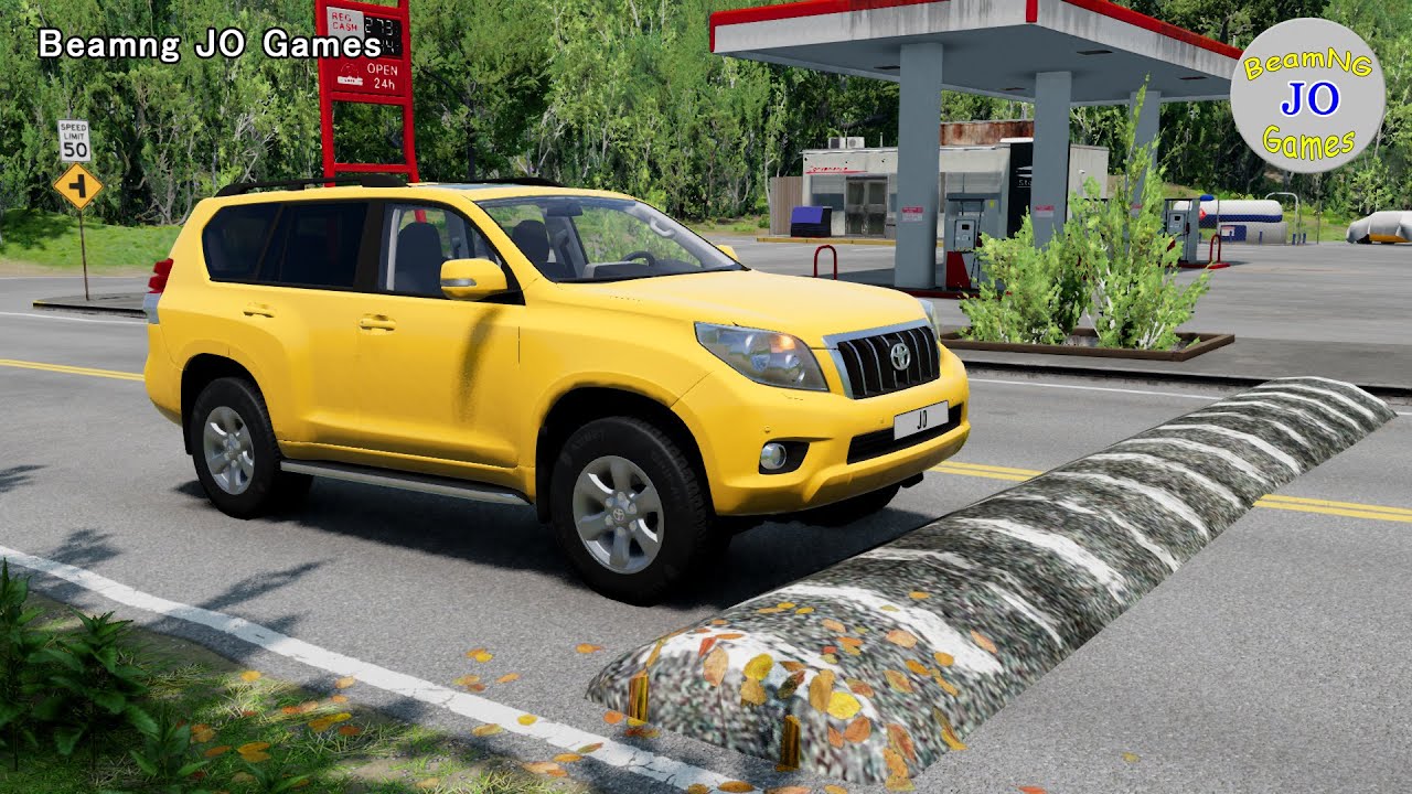 Cars vs Massive Speed Bumps # 497 – BeamNG JO Games