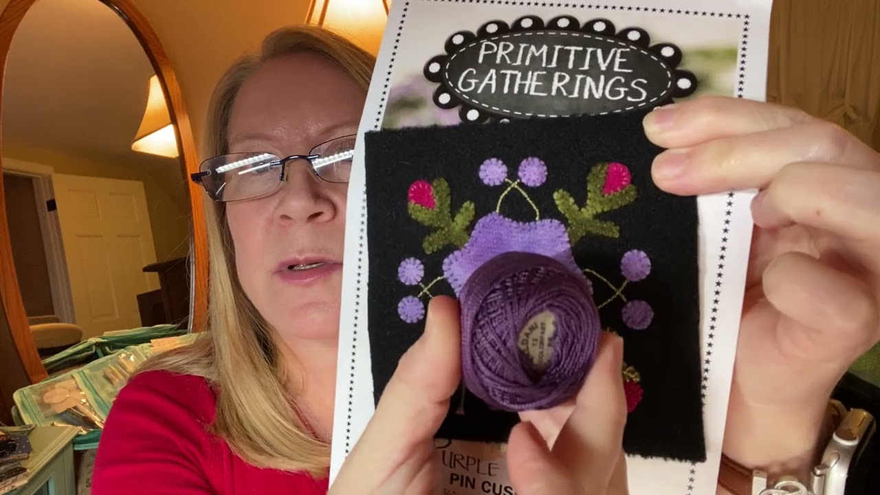 January 16 Purple Posy Wool Appliqué class 