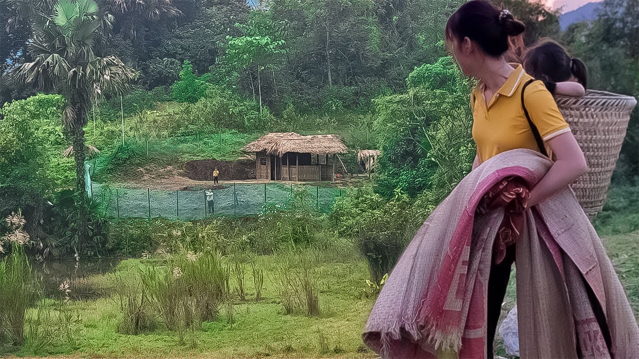 Single Mother Builds Farm By Herself, Builds FENCE Around The Farm, From Start To Finish