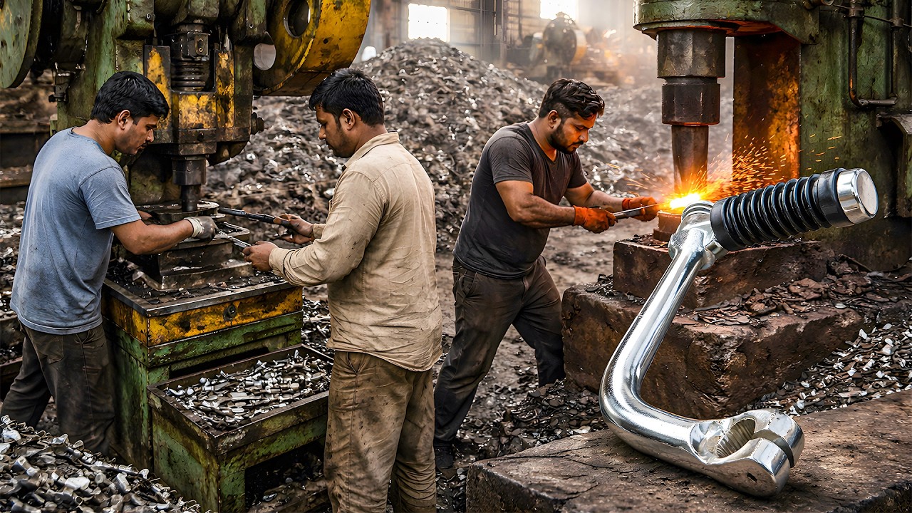 From Red-Hot Steel to Motorcycle Kick Starter – Incredible Factory Process