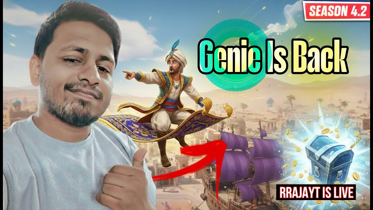 HE IS BACK! 🧞‍♂️ Unlocking the New Genie Update #bgmi #bgmilive