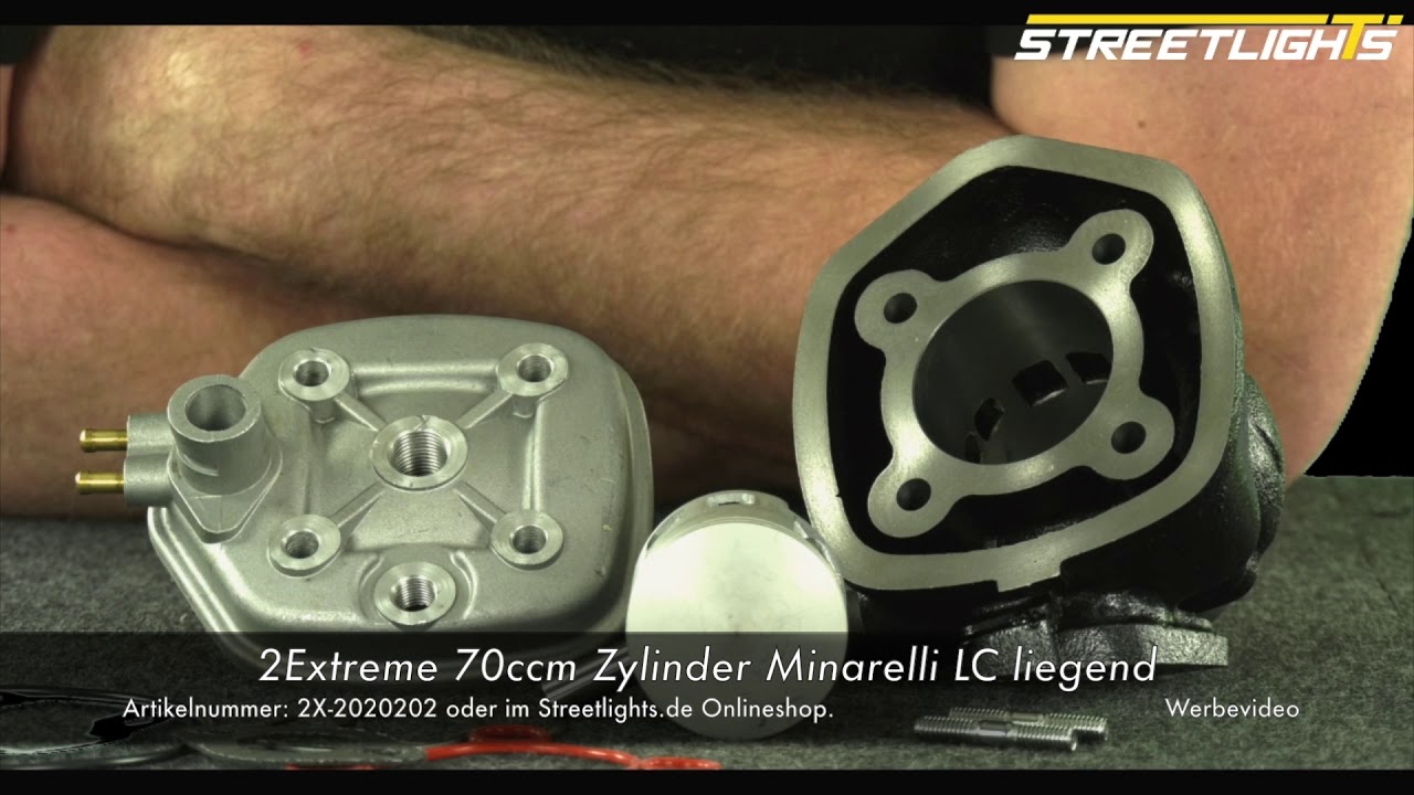 2Extreme Sport 70ccm Tuning Zylinder Minarelli LC liegend  Roller Zylinderkit Cylinder zb. Aerox