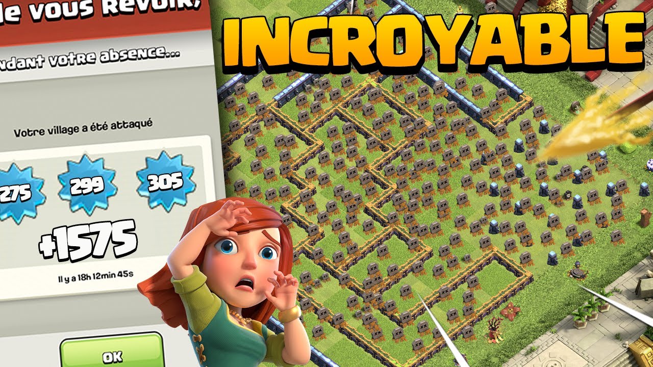 INCROYABLE BASE TROLL ! On gagne tellement de trophées ! Clash of Clans