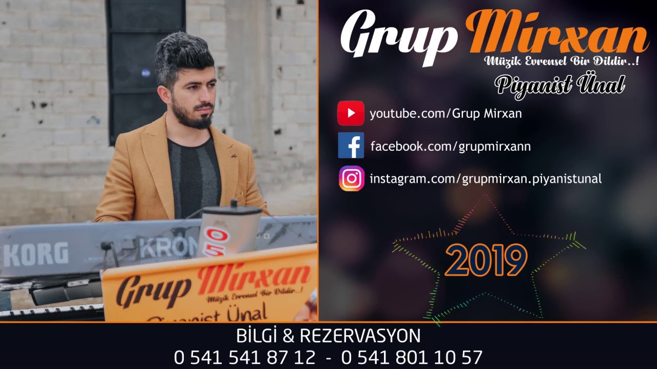 GRUP MİRXAN DUZO 2019 YENİDEN YAYINDA ..! VİRANŞEHİR URFA GENÇLERİ MÜTHİŞ DUZO BULURLU PİYANİST ÜNAL