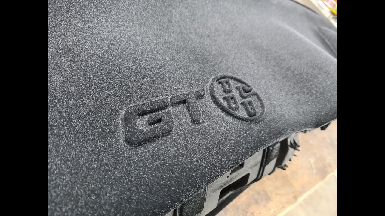 Flocked Dashboard with custom CNC 3D printed Logo