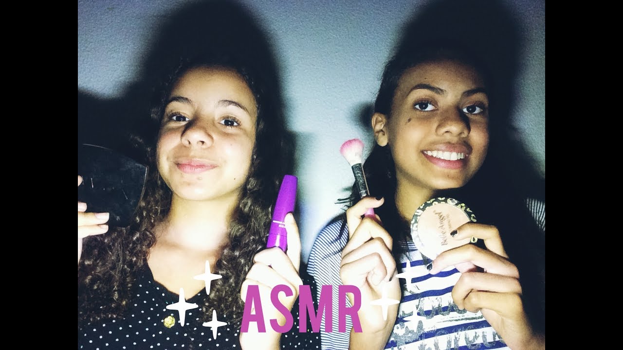 ASMR EM PORTUGUÊS: MAQUIANDO A MINHA AMIGA