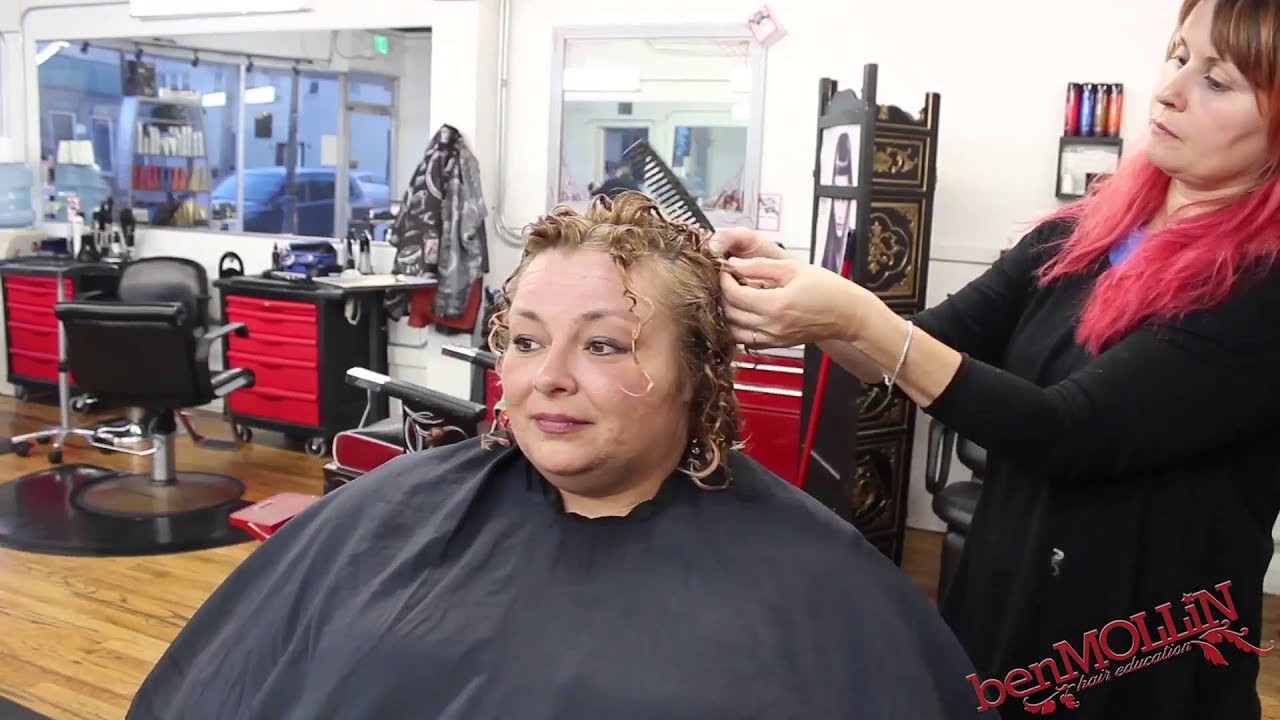 How to do a creative texture perm with Angela Avorio using ISO option 3 and JOICO curl line