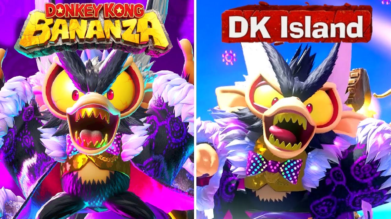 Donkey Kong Bananza - All Void Kong Bosses (DLC Included)