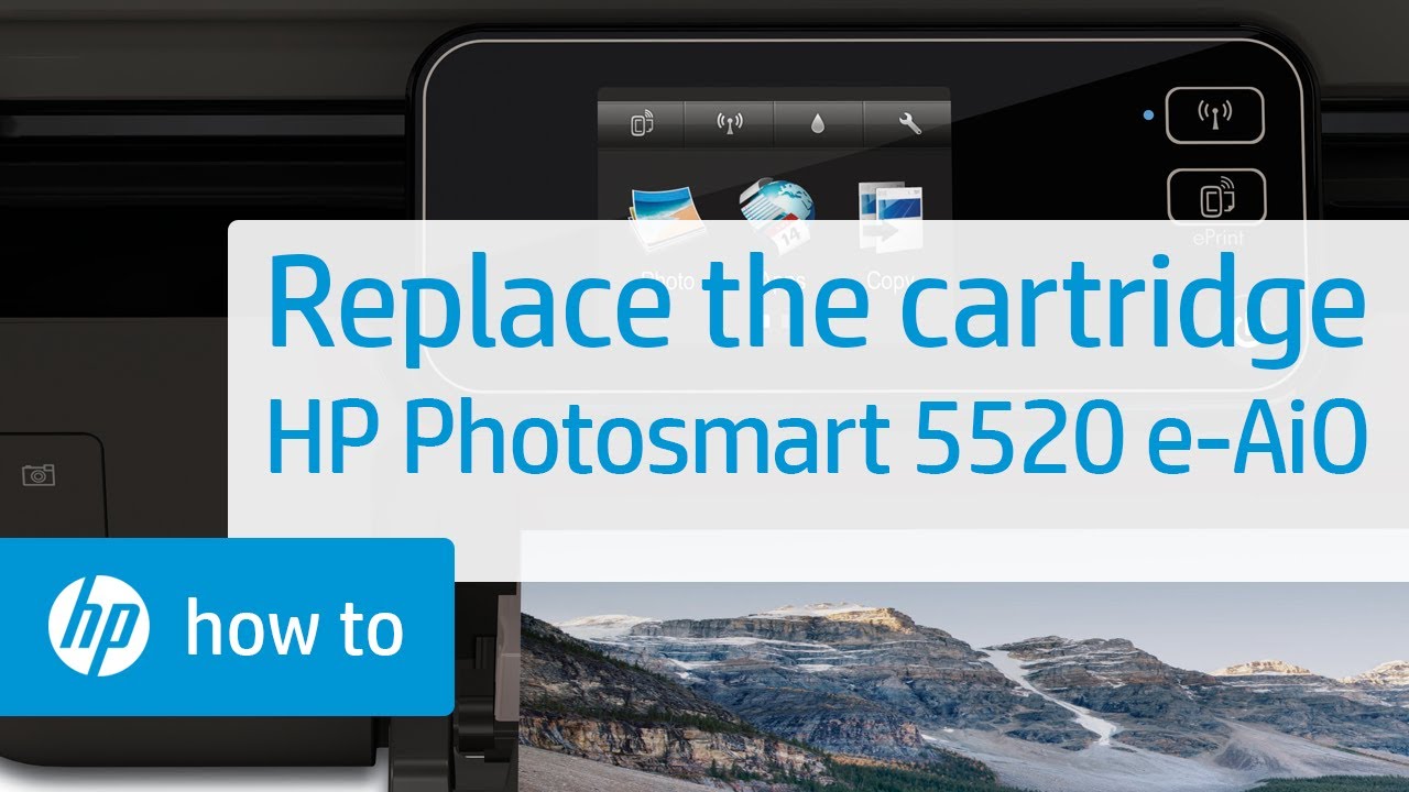 Replace the Cartridge | HP Photosmart 5520 e-All-in-One Printer | HP