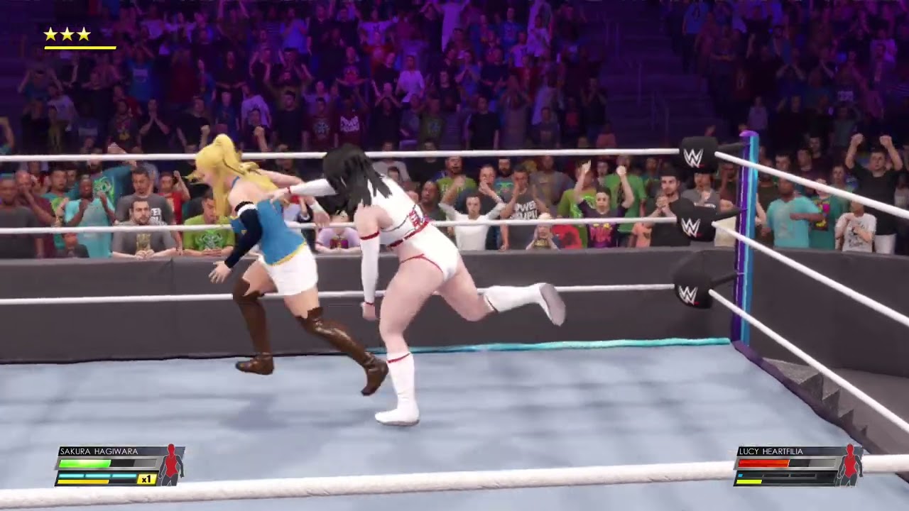 WWE 2k22 Sakura Hagiwara VS Lucy Heartfilia