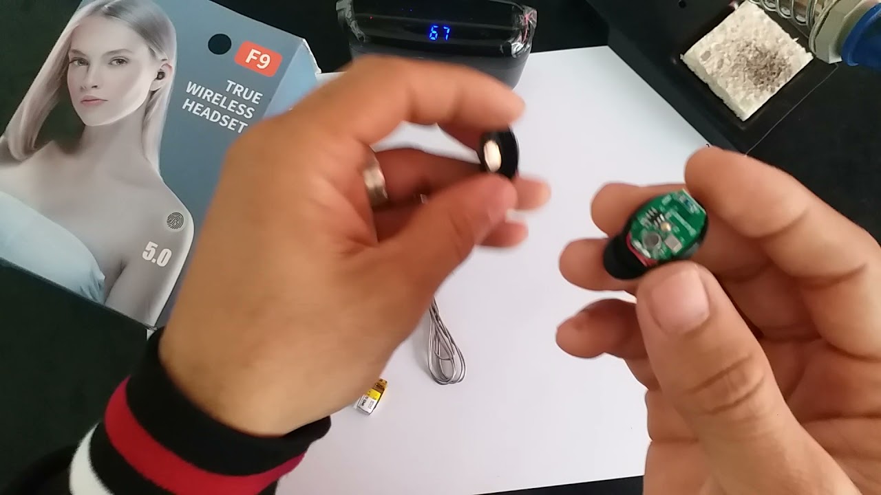 Como consertar fone Bluetooth F9 TWS Video 02
