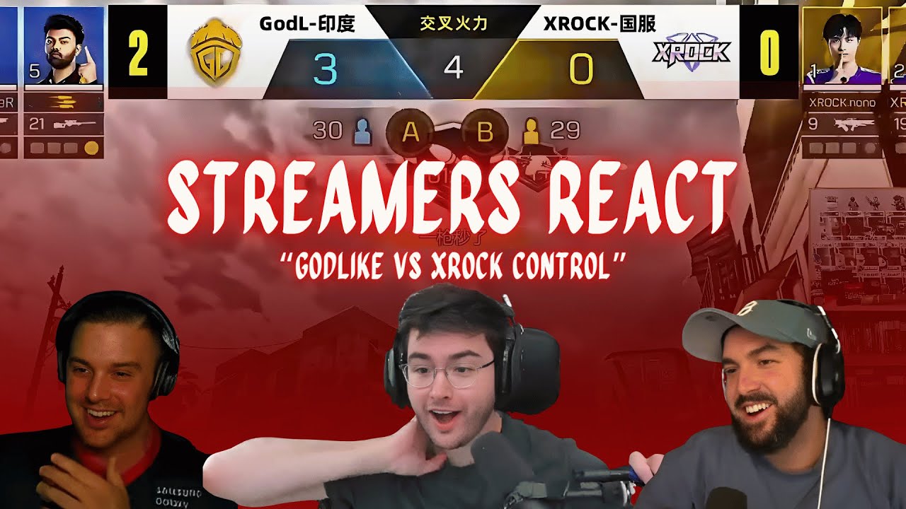 GODLIKE LOCKS DOWN CONTROL VS XROCK | STREAMERS REACT | CODM MAJOR 2025 CHINA
